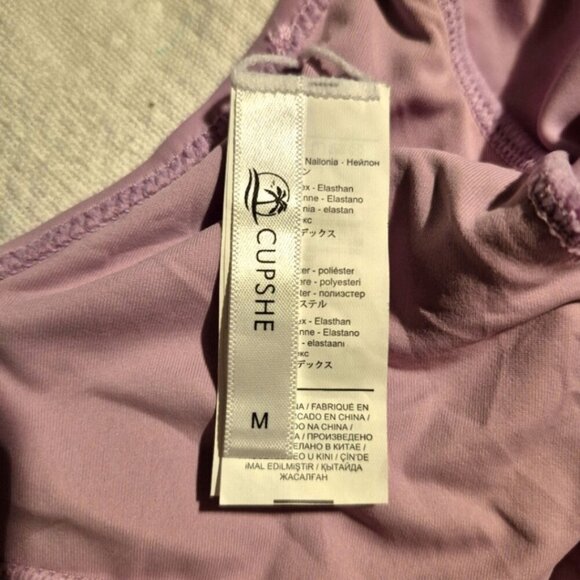 Cupshe women's size Medium purple swim top, EUC - Picture 5 of 8